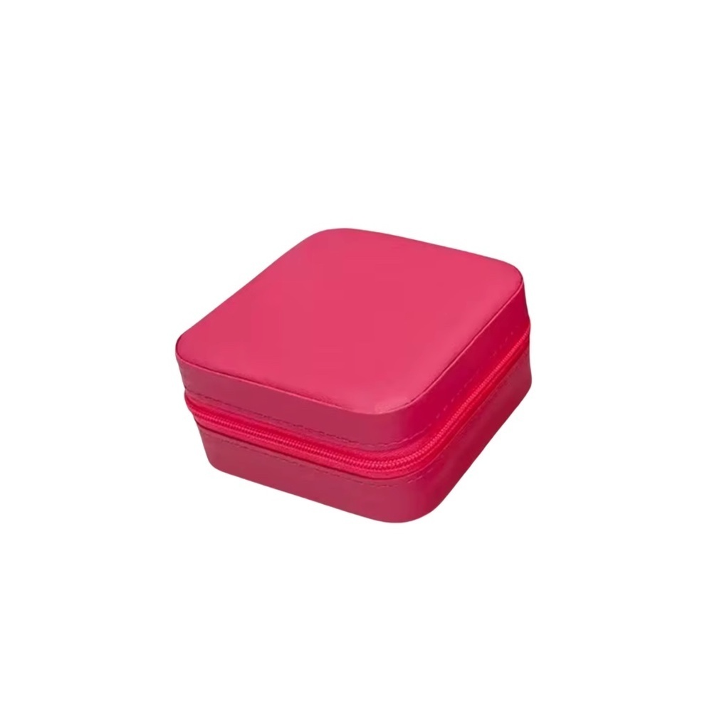 Deep Rose Jewelry Mini Travel Case